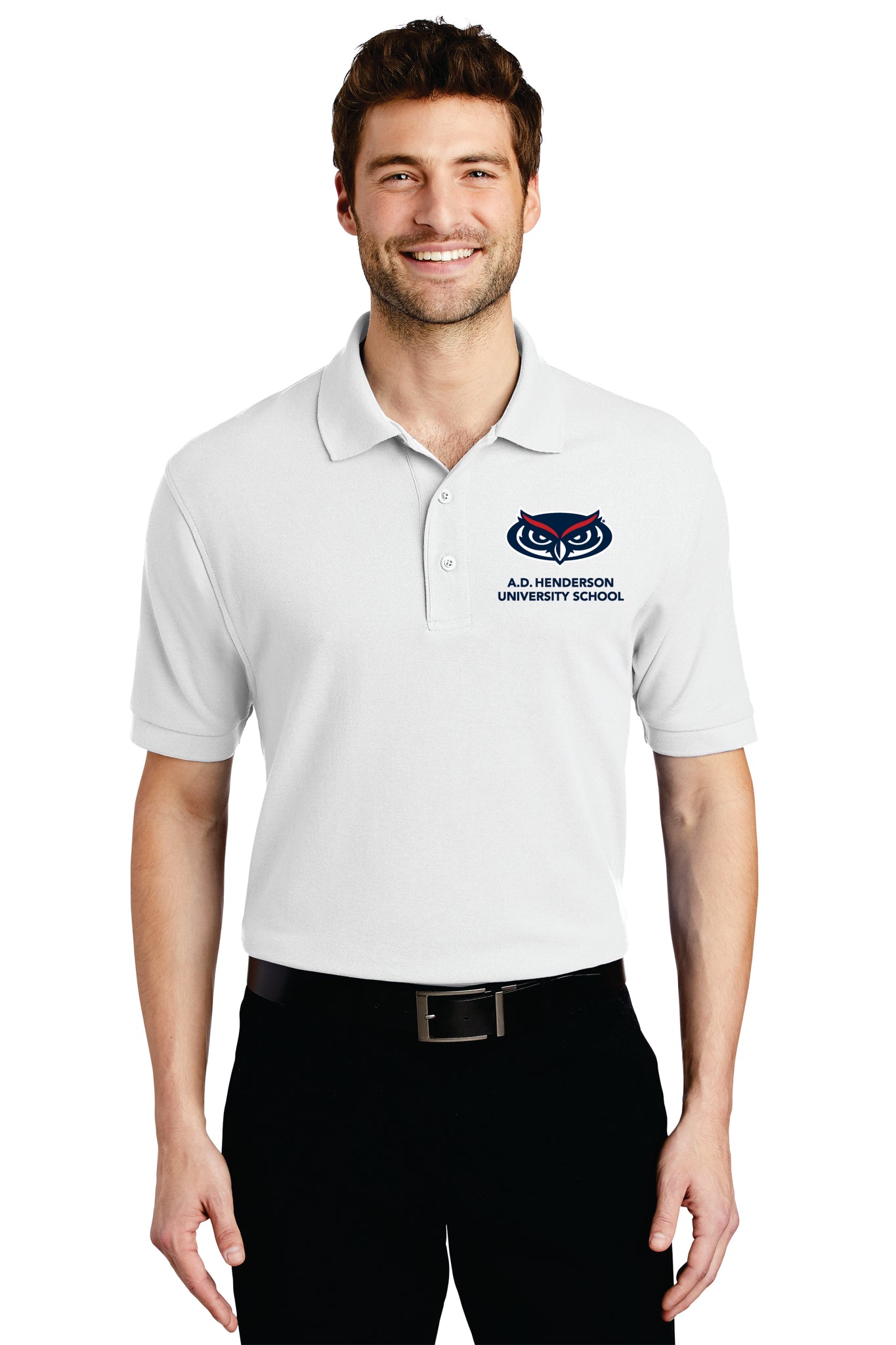 K500 Adult Port Authority Poly Blend Polo K-8th Grade Embroidery-FAU