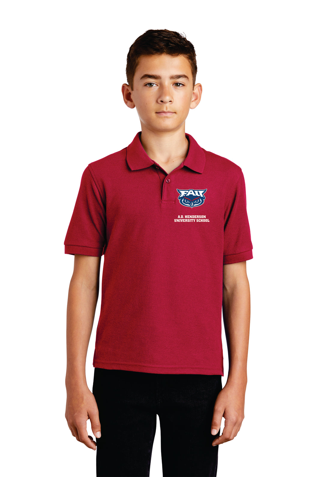 Y500 Youth Port Authority Poly Blend K-8th Grade Embroidery-FAU